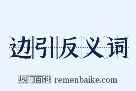 边引反义词是什么意思的图片